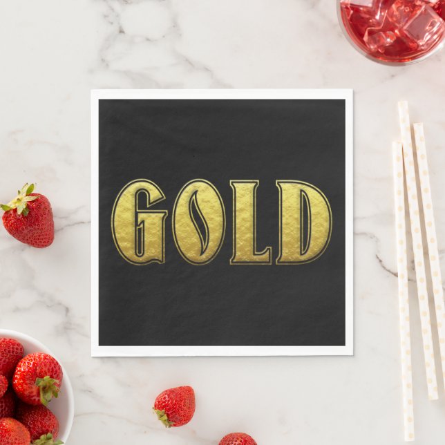 Gold Paper Napkin Serviette (Beispiel)