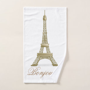 Gold Paris Tour Eiffel France Décor rose