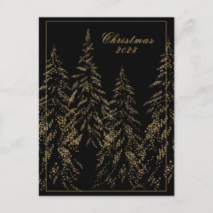 Gold Parties scintillant Holiday Elegante carte po