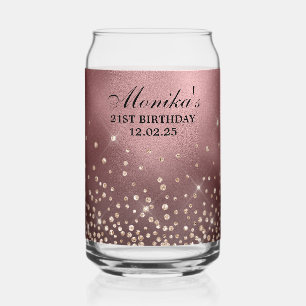 Gold Parties scintillant Rose Gold Foil 21e annive
