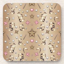 Gold Party feiert Untersetzer Set