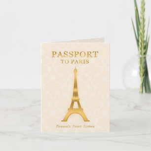 Gold Passport Invitation Anniversaire