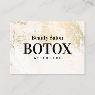 Gold Pastell Botox Aftercare Visitenkarte