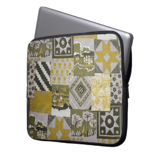 Gold Patchwork Notebook Sleeve