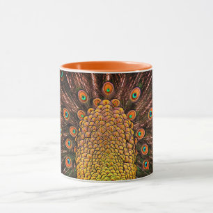 Gold Peacock Schwanz Tasse