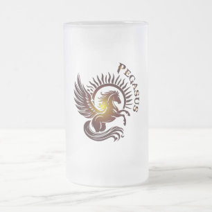 Gold Pegasus2 Bierglas Mattglas Bierglas