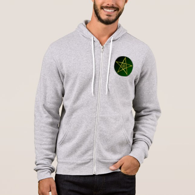 Gold-Pentagramm Hoodie (Vorderseite)