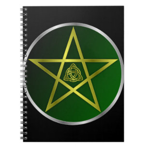 Gold-Pentagramm Notizblock