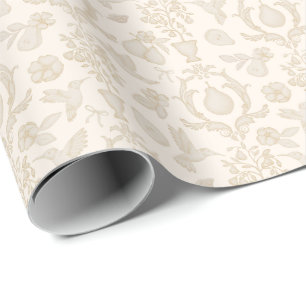 Gold Perfect Pear French Country Brautparty Geschenkpapier