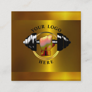 Gold Personal Trainer Carte de visite des médias s