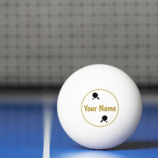 Gold personalisiert tischtennisball