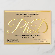 Gold PhD-Abschluss