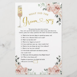 Gold Pink Dusty Rose Soiree, was sagte der Groom