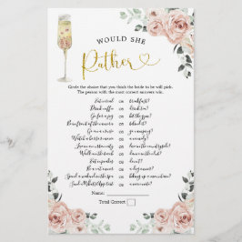 Gold Pink Dusty Rose Soiree würde sie eher spielen