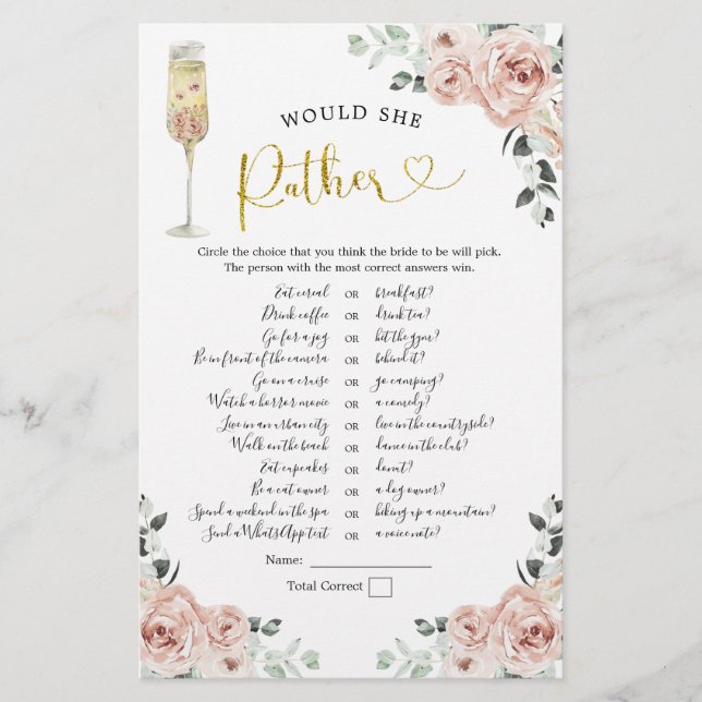 Gold Pink Dusty Rose Soiree würde sie eher spielen (Vorderseite)