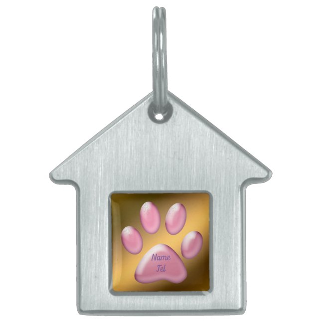 Gold Pink Tiermarke (Vorderseite)