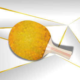 Gold Pixel Art | Tischtennis Schläger