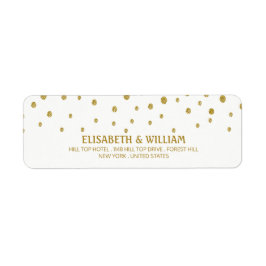 Gold Polka Dot - White & Gold - Hochzeit