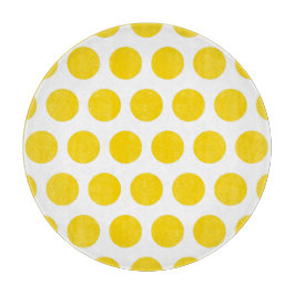 Gold Polka Dots Schneidebrett