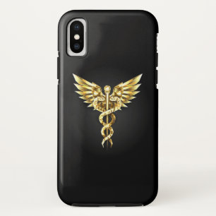 Gold Polygonal Symbol Caduceus Case-Mate iPhone Hülle