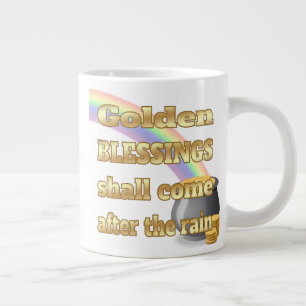 Gold-Pot am Ende des Regenbogens Jumbo-Tasse