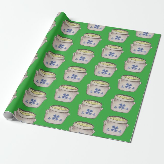 Gold-Pot Geschenkpapier (Ungerollt)