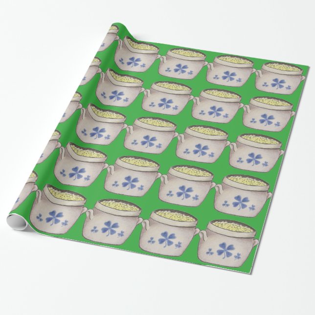 Gold-Pot Geschenkpapier (Ungerollt)