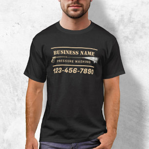 Gold Power Washer Pressure Waschhaus Reinigung T-Shirt