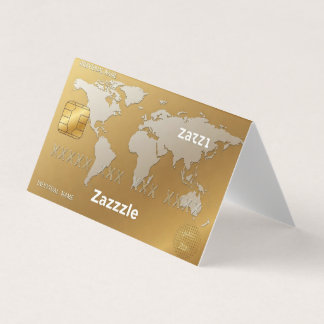 Gold Premium carte de visite horizontal