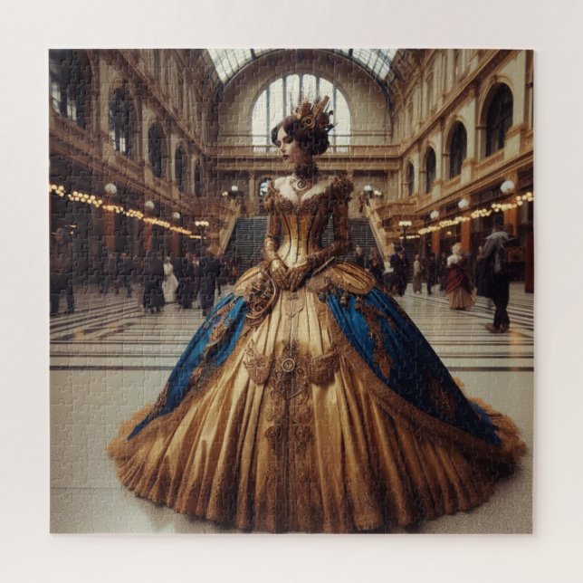 Gold Princess Steampunk Viktorianisch Industrial (Vertikal)