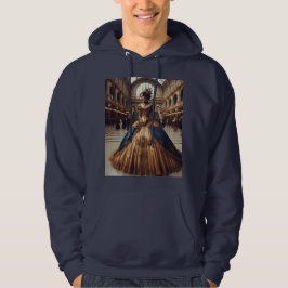 Gold Princess Steampunk Viktorianisch Industrial Hoodie