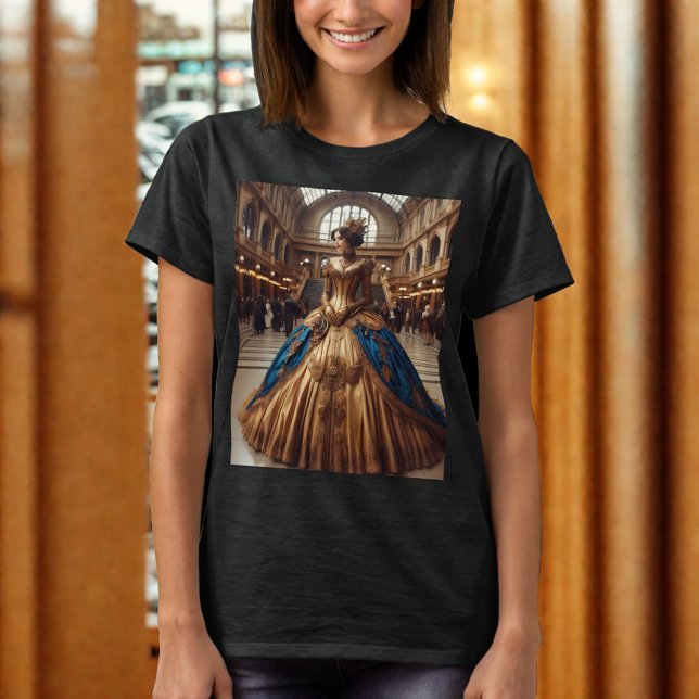 Gold Princess Steampunk Viktorianisch Industrial T-Shirt (Von Creator hochgeladen)