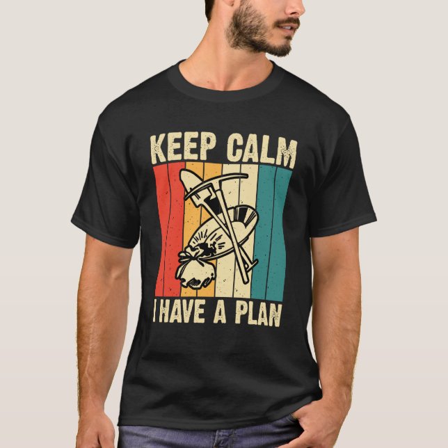Gold Prospector Gold Miner Digger Treasure Hunting T-Shirt (Vorderseite)