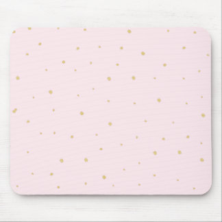 Gold punktiert Mousepad Rosa