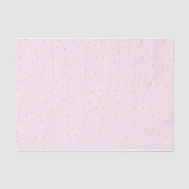 Gold punktiert Seidenpapier-Rosa Seidenpapier (Vorderseite)