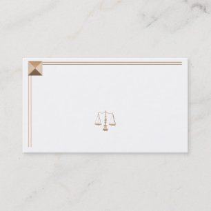Gold Pyramid Legal Business Card Visitenkarte