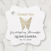 Gold Quinceanera Vielen Dank