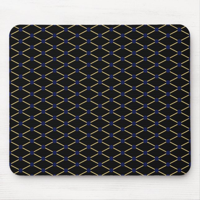 Gold-Rastermuster - Hintergrundfarbe anpassen Mousepad (Vorne)