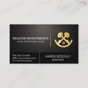 Gold Real Anwesen House und Keys Visitenkarte