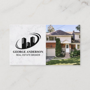 Gold Realtor-Logo   Wohnzimmer   Wohnhaus Visitenkarte