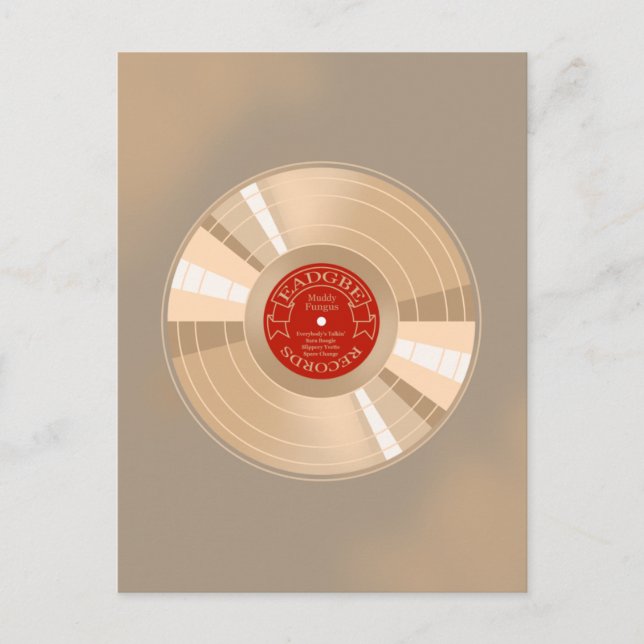 Gold Record Postkarte (Vorderseite)