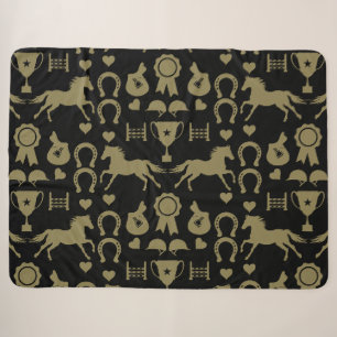 Gold Reiten  Sherpadecke