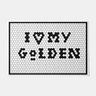 Gold Retriever Goldendoodle Dog Lover Fußmatte