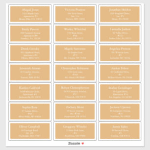 Gold Retro Boho Minimalistische Weihnachtsgastadre Aufkleber