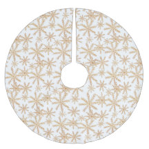 Gold Retro Snowflake Muster