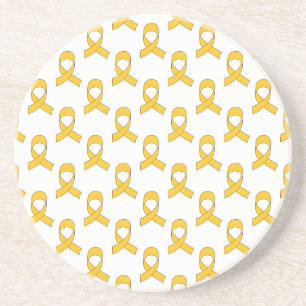 Gold Ribbon-Muster Getränkeuntersetzer