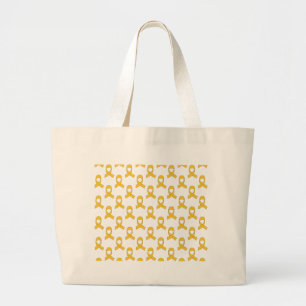 Gold Ribbon-Muster Jumbo Stoffbeutel