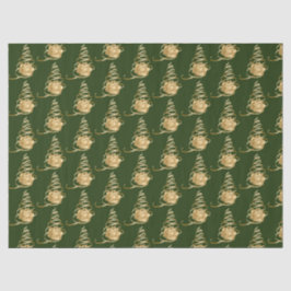Gold Ribbon Weihnachtsbaum Geschenkpapier Seidenpapier