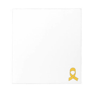 Gold Ribbon Zeichne kundenspezifisch Notizblock
