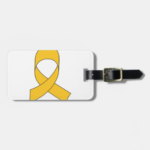 Gold Ribbon Zeichnend Gepäckanhänger